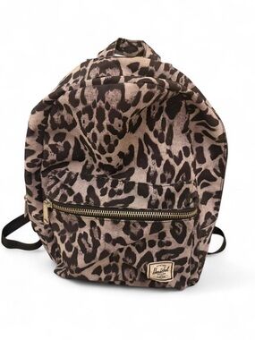 Herschel Supply Company Leopard-Print Backpack in Taupe and Black